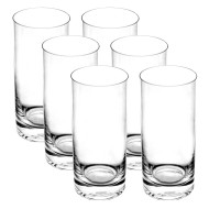 Jogo 6 Copos 250ml 13,5cm Barware Em Cristal Ecológico Bohemia
